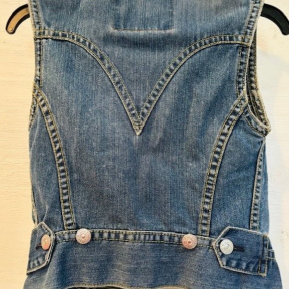 Levi's vintage iconic denim vest jacket size xs - Picture 2 of 6